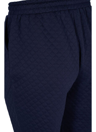 Sweatpants med quiltet mønster, Navy Blazer, Packshot image number 3