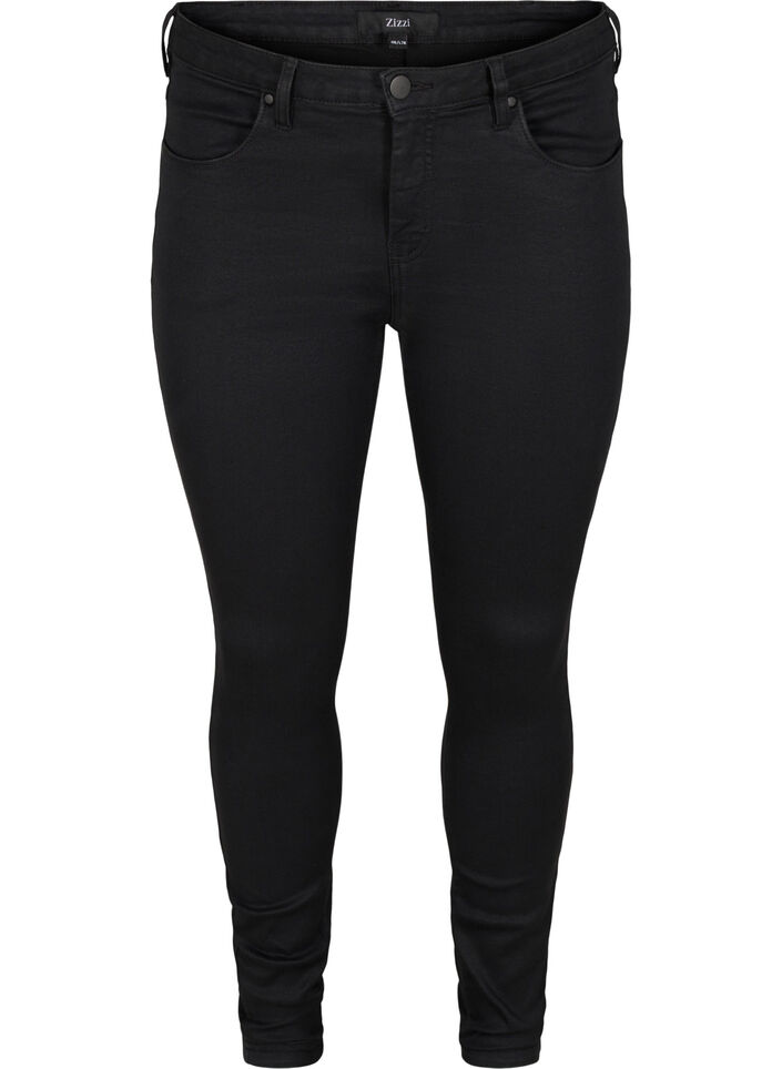 Super slim Amy jeans med h&oslash;j talje, Black, Packshot image number 0