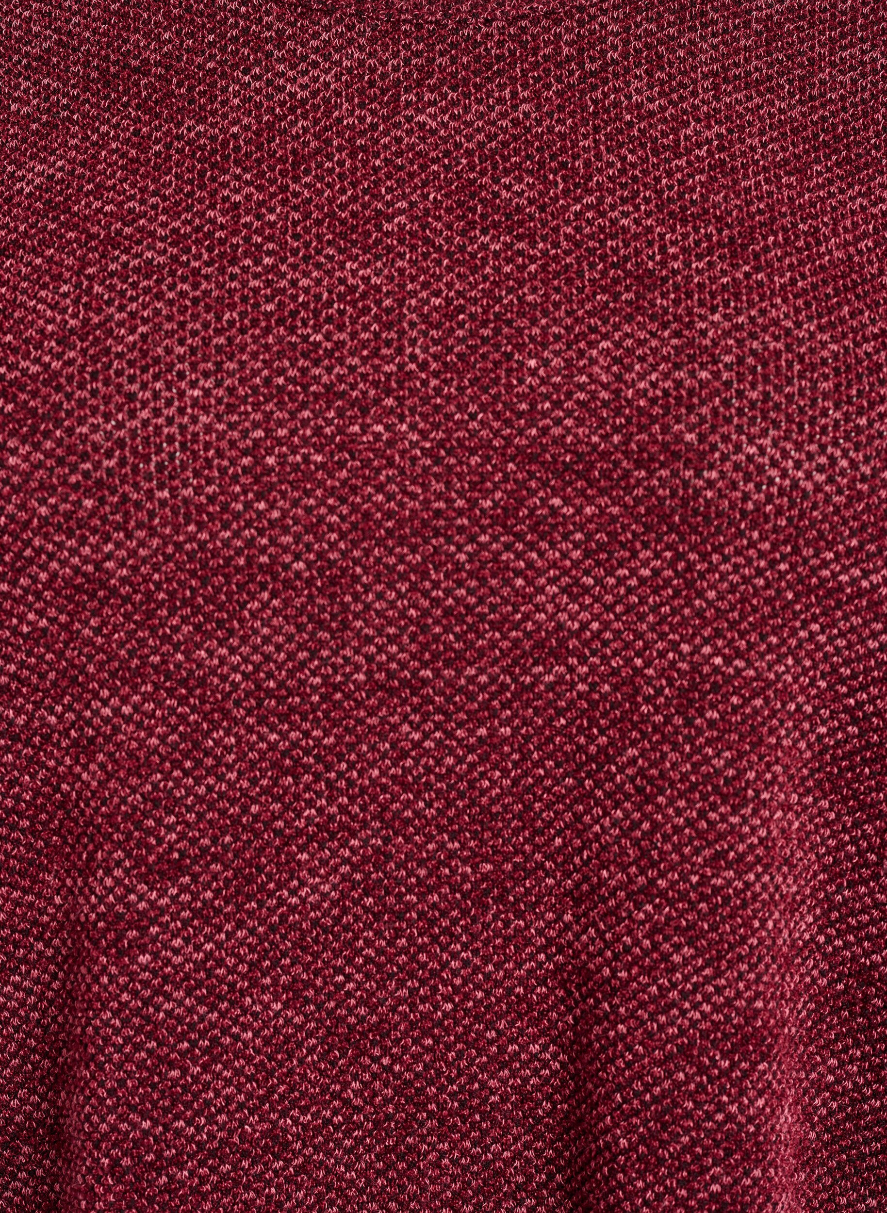 ZizziLang&aelig;rmet bluse med struktur, M&oslash;rk Bordeaux, Packshot image number 2