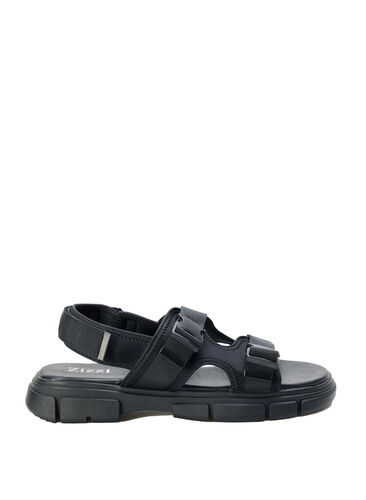 Wide fit sandal , Black, Packshot image number 0