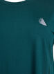 Ensfarvet tr&aelig;nings t-shirt, Gr&oslash;n, Packshot image number 2