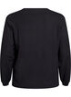 Cardigan med runde knapper, Sort, Packshot image number 1