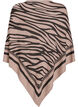 Finstrikket poncho, Sort, Packshot image number 1