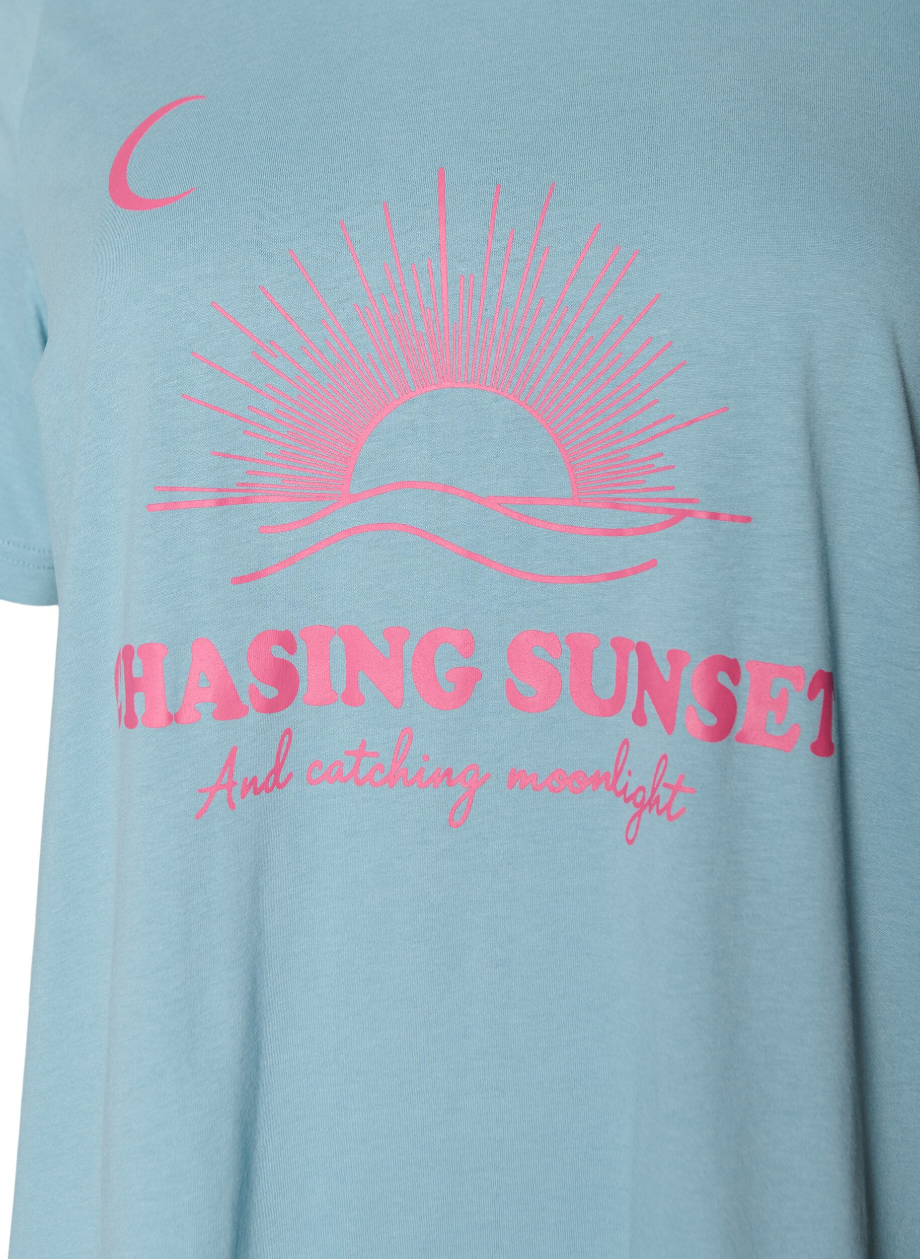 ZizziT-shirt med motiv, Bl&aring;, Packshot image number 2