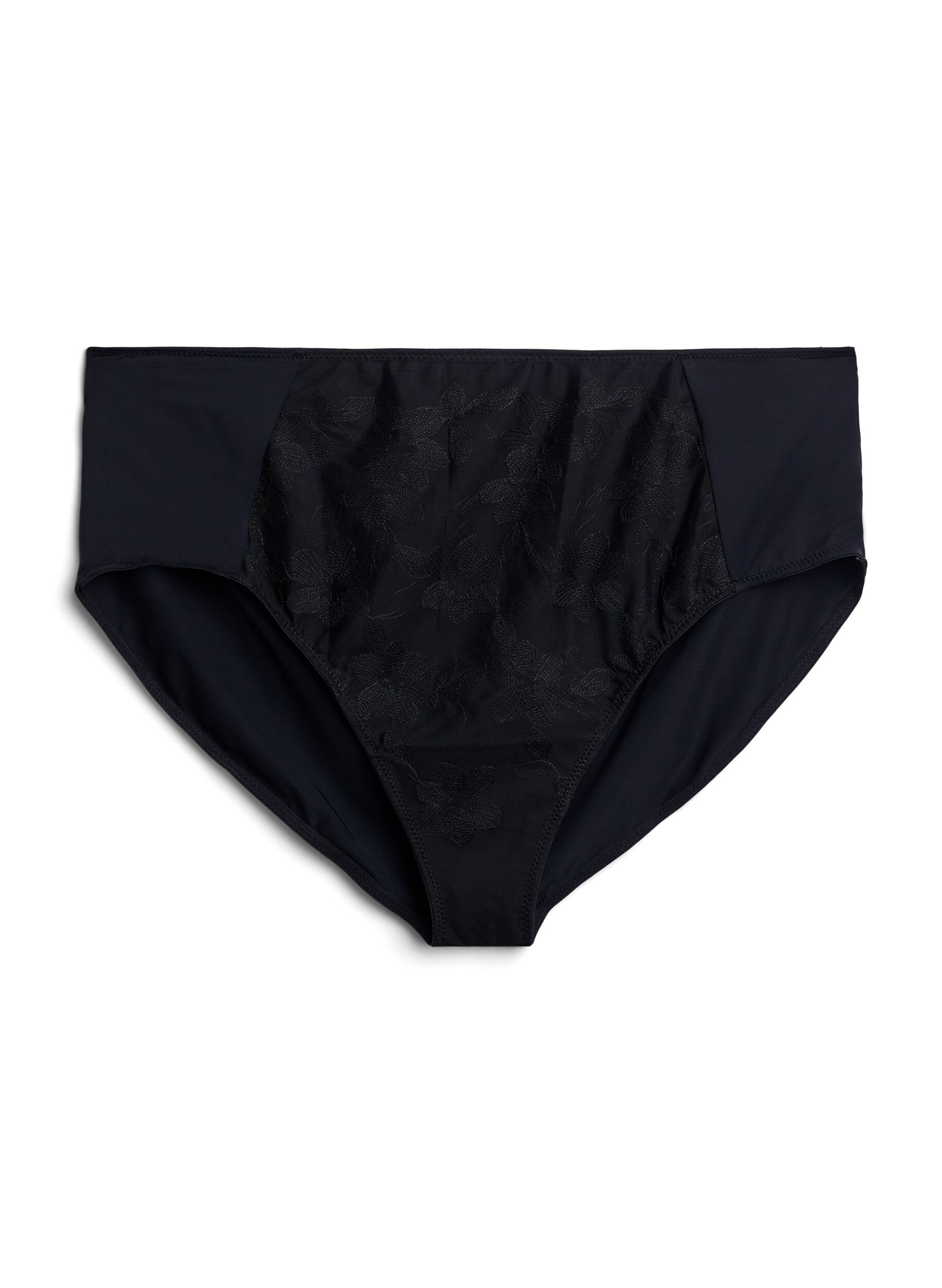 Microfiber trusse med mesh og broderi