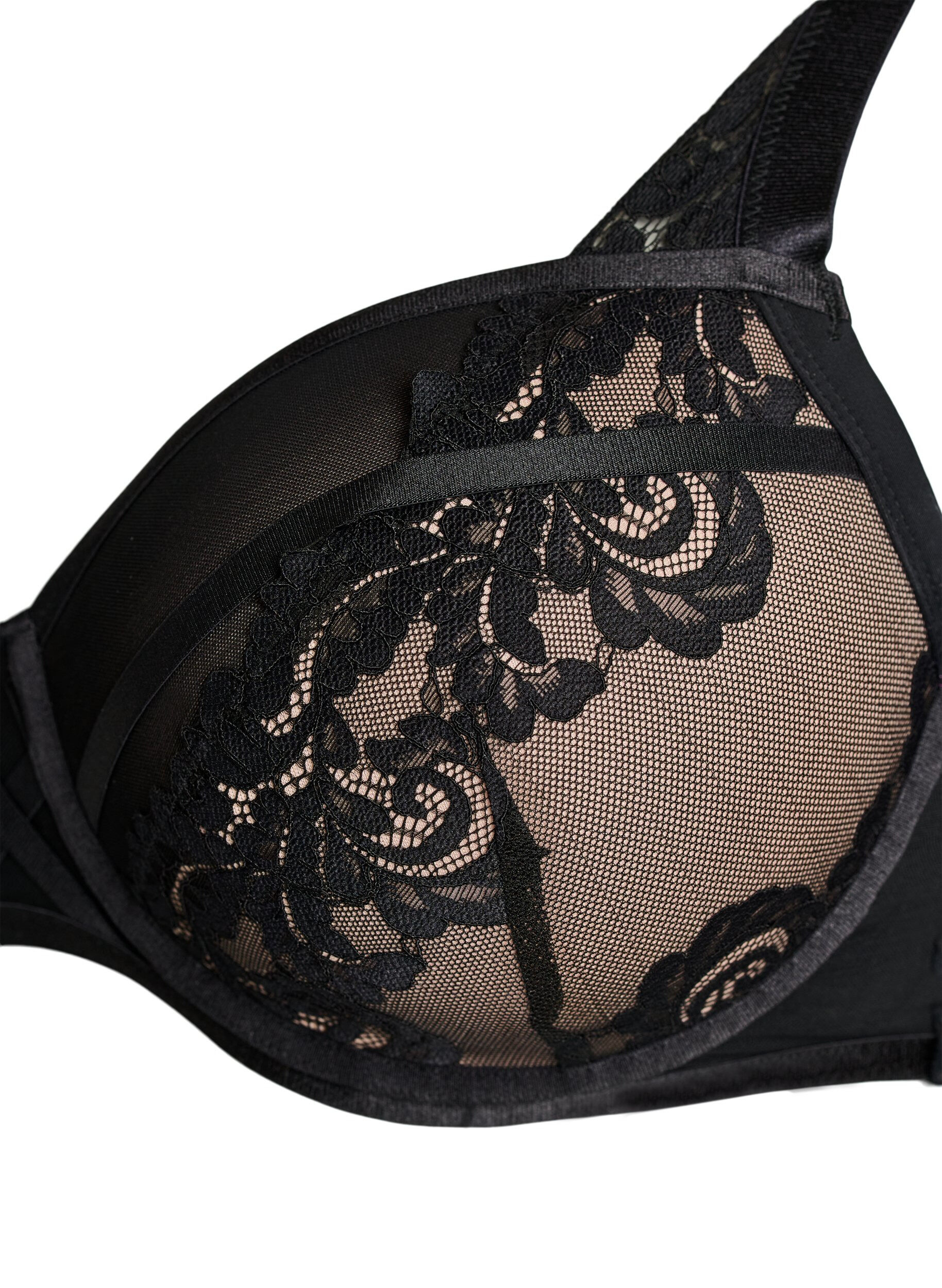 ZizziFormst&oslash;bt bh med b&oslash;jle og blomsterblonde, Sort, Packshot image number 2