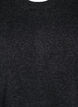 Strikkjole med slids, Dark Grey Melange, Packshot image number 2