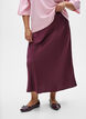 Satin midi-nederdel, Mørk Bordeaux, Model image number 3