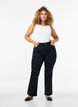 Ellen bootcut jeans med h&oslash;j talje, Sort, Model image number 0