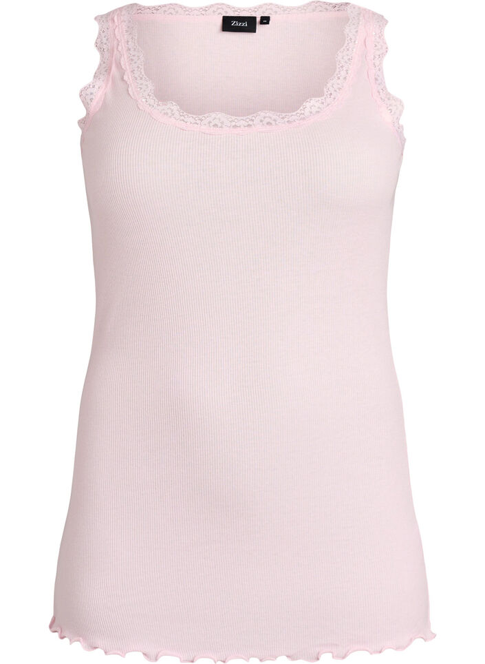 Top med blondekant, Lyser&oslash;d, Packshot image number 0