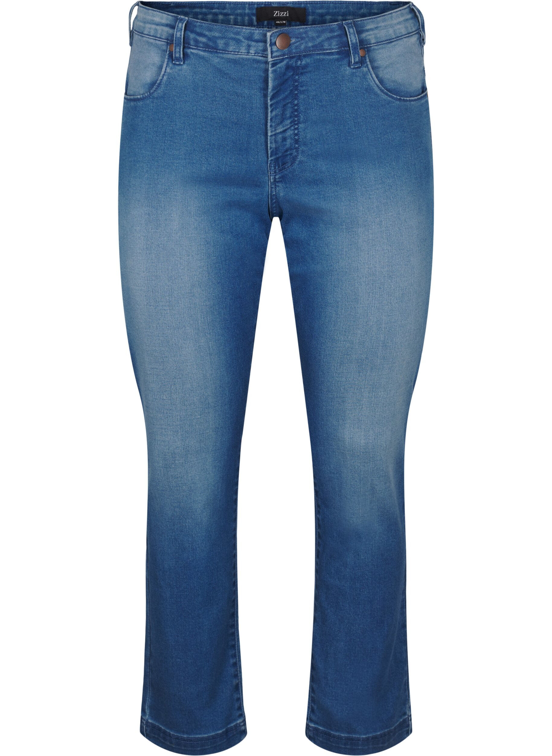Slim fit Emily jeans med regul&aelig;r talje
