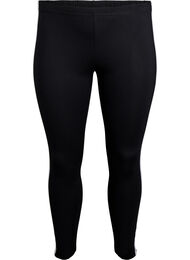 Viskose leggings med striber i siderne, Black W. Stripe