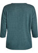 Jerseybluse med 3/4 &aelig;rmer, Gr&oslash;n, Packshot image number 3