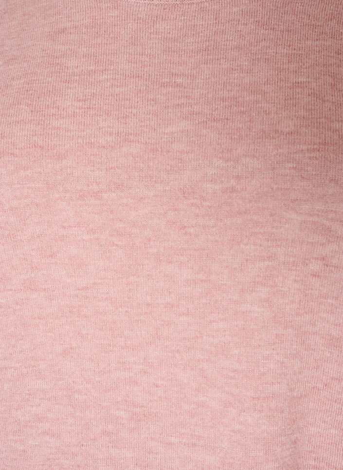 Strikbluse med rund hals, Lyser&oslash;d, Packshot image number 2