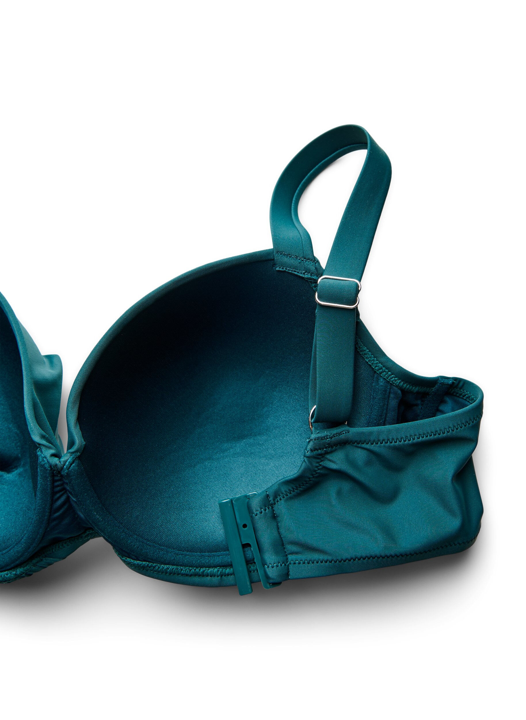 ZizziBikini bh med b&oslash;jle og drapering, Gr&oslash;n, Packshot image number 3