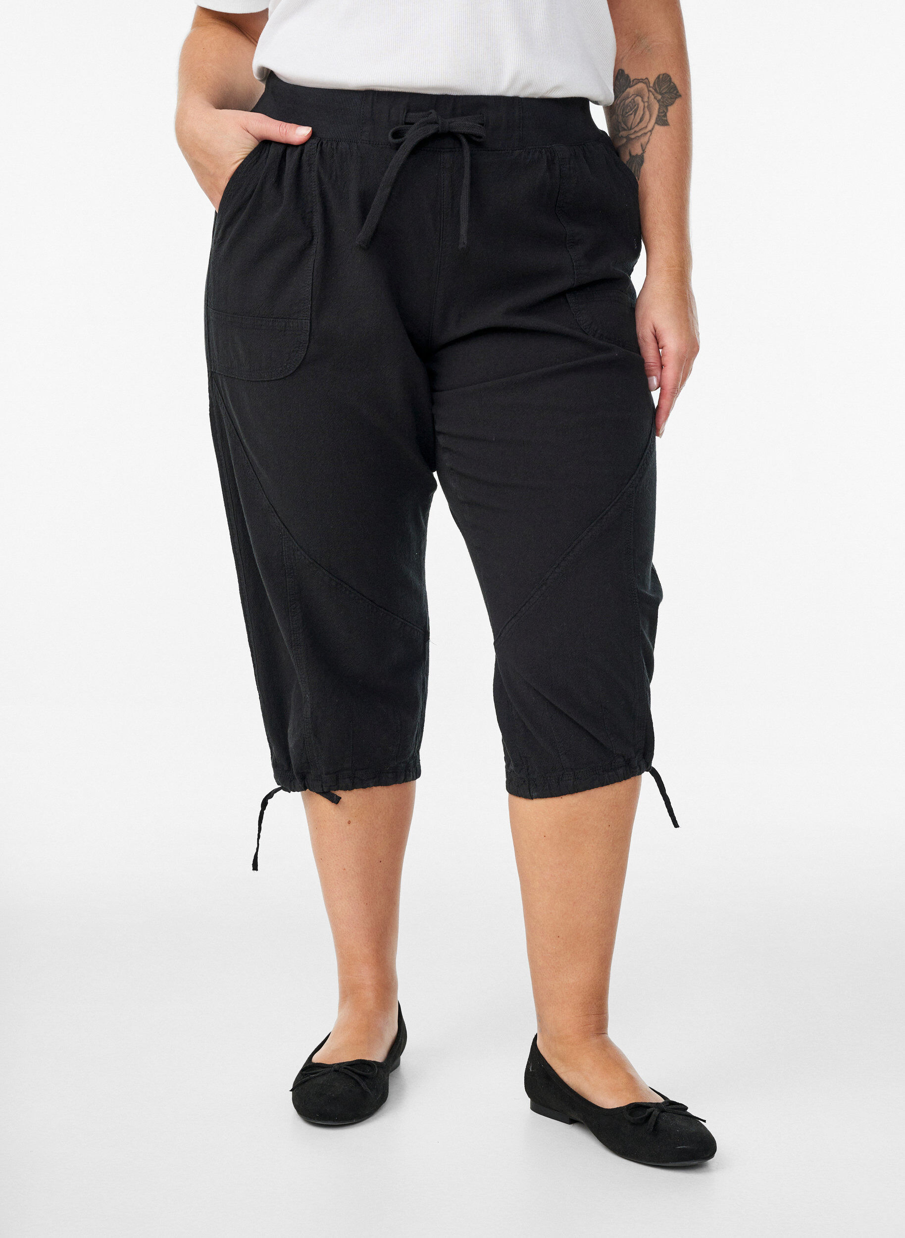 ZizziKnickers i bomuld, Sort, Model image number 2