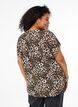 Kortærmet bluse med leopardprint, Leopard AOP, Model image number 1