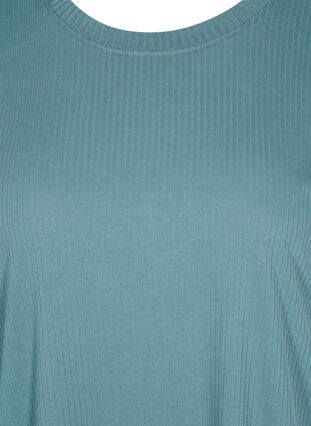 Kortærmet t-shirt i ribkvalitet, Goblin Blue, Packshot image number 2