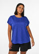 L&oslash;s tr&aelig;nings t-shirt med korte &aelig;rmer, Lilla, Model image number 0