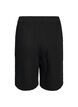L&oslash;se shorts i bomuldsmusselin med h&oslash;j talje, Sort, Packshot image number 1