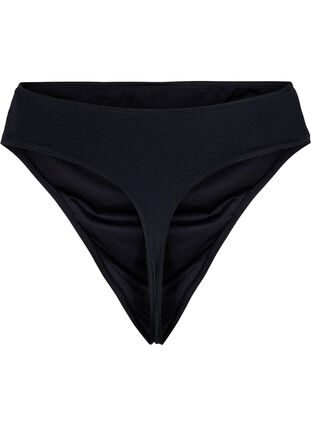 Bikini g-streng med regulær taljehøjde, Black, Packshot image number 1