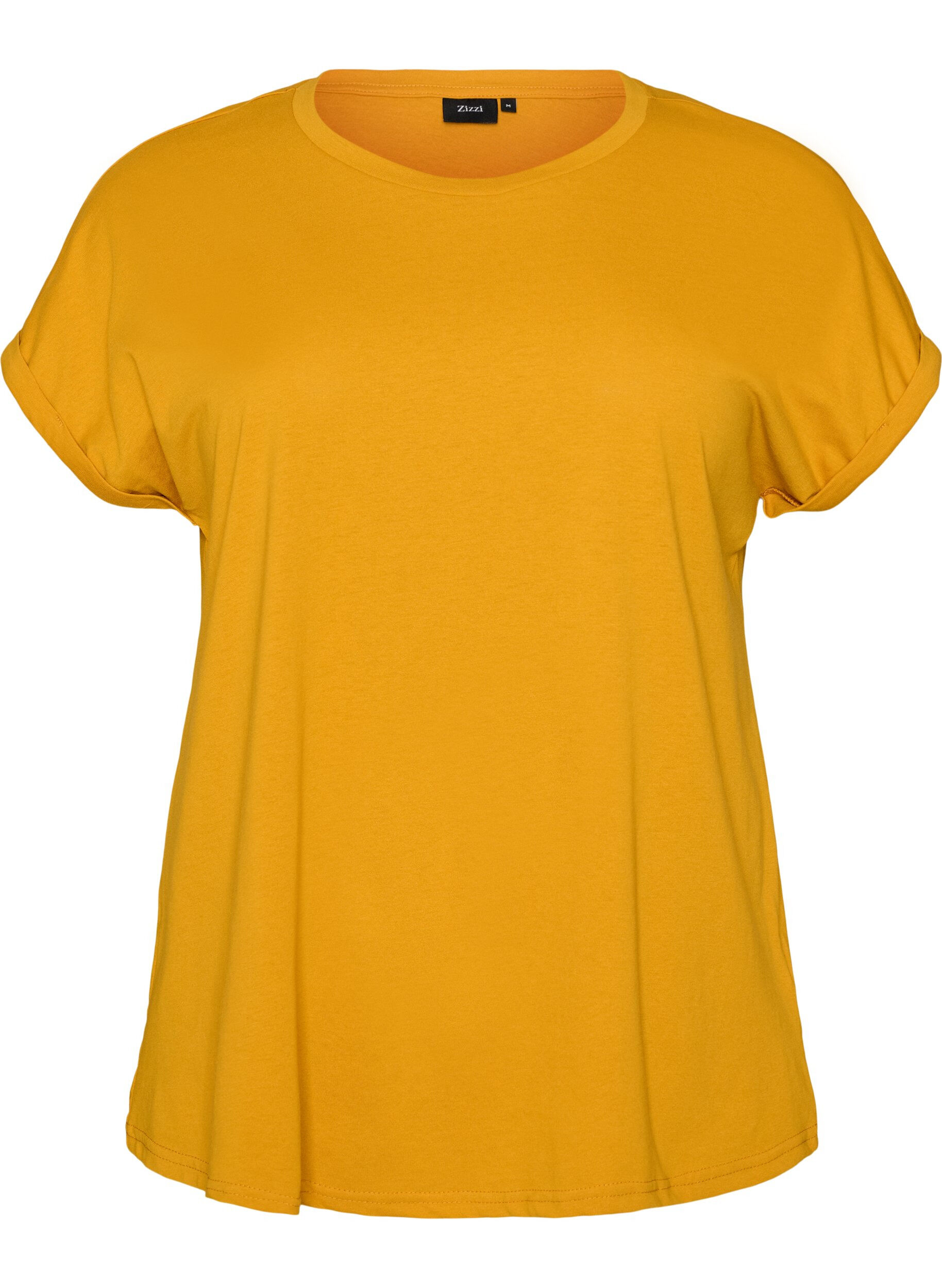 Kort&aelig;rmet T-shirt i bomuldsblanding