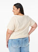 T-shirt i bomuld med motiv, Beige, Model image number 2