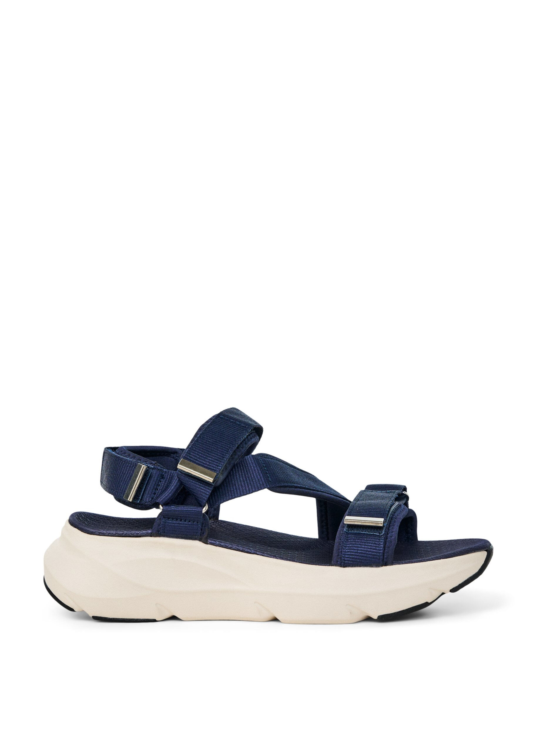 Komfortsandal med velcro og svangst&oslash;tte