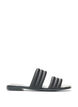 Sandal med polstrede remme, Sort, Packshot image number 0