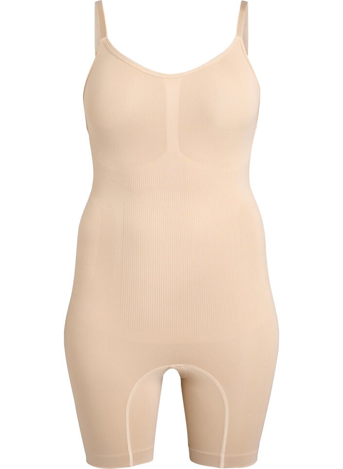 Shapewear heldragt med &aring;bning forneden, Beige, Packshot image number 0