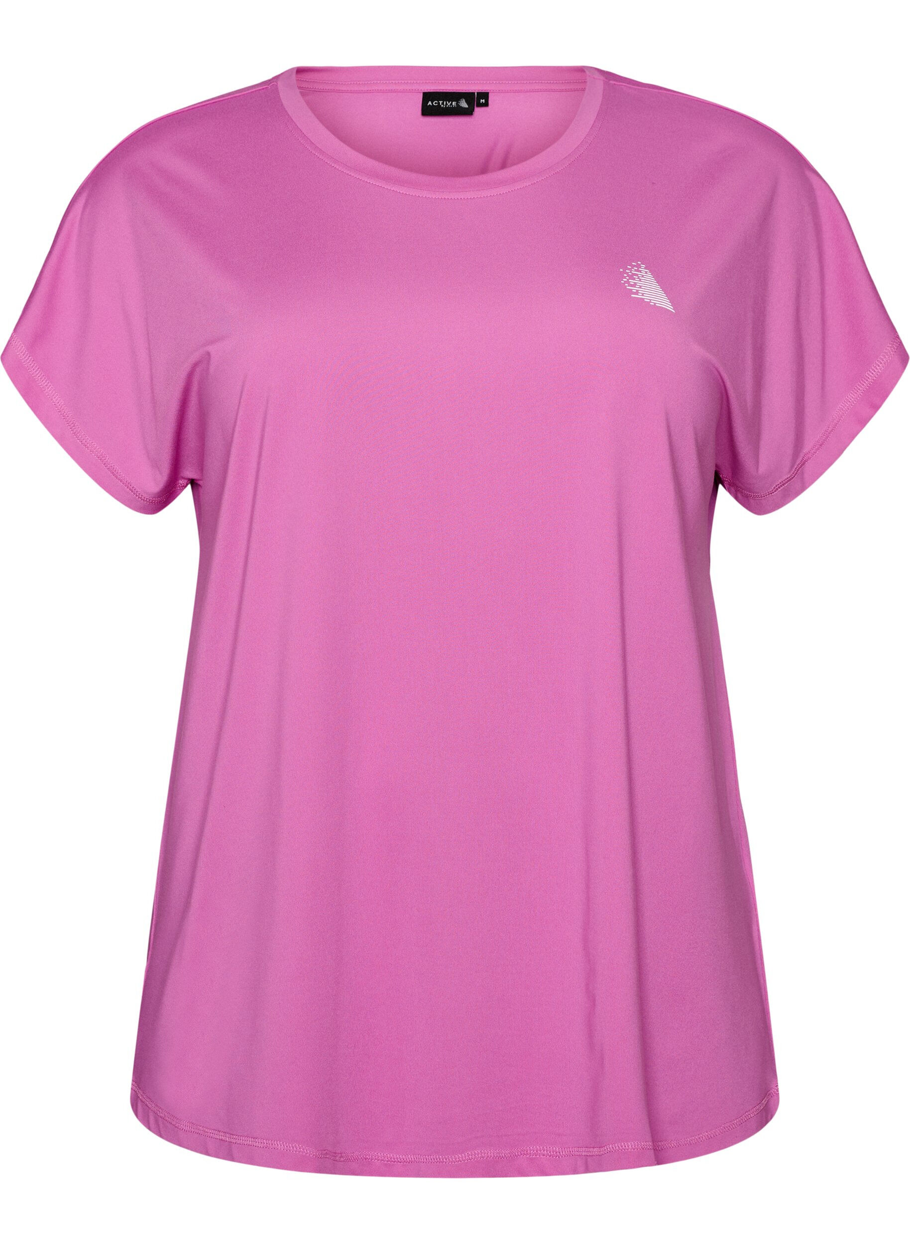 Ensfarvet tr&aelig;nings t-shirt