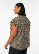 &AElig;rmel&oslash;s skjortebluse i bomuld med A-form, Brun, Model image number 2