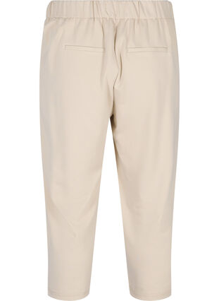 Ensfarvede culotte bukser med lommer, Off White, Packshot image number 1