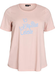 T-shirt med motiv, Lyser&oslash;d