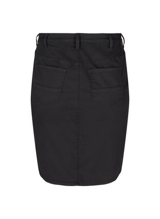 Tætsiddende nederdel med lommer, Black, Packshot image number 1