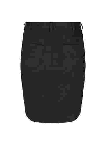 Tætsiddende nederdel med lommer, Black, Packshot image number 1