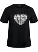 T-shirt med motiv, Sort, Packshot image number 0