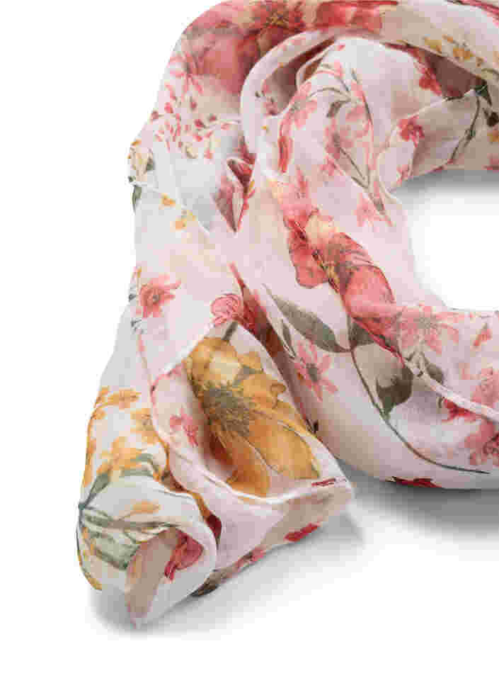 Tørklæde med blomsterprint, Flower AOP, Packshot image number 1