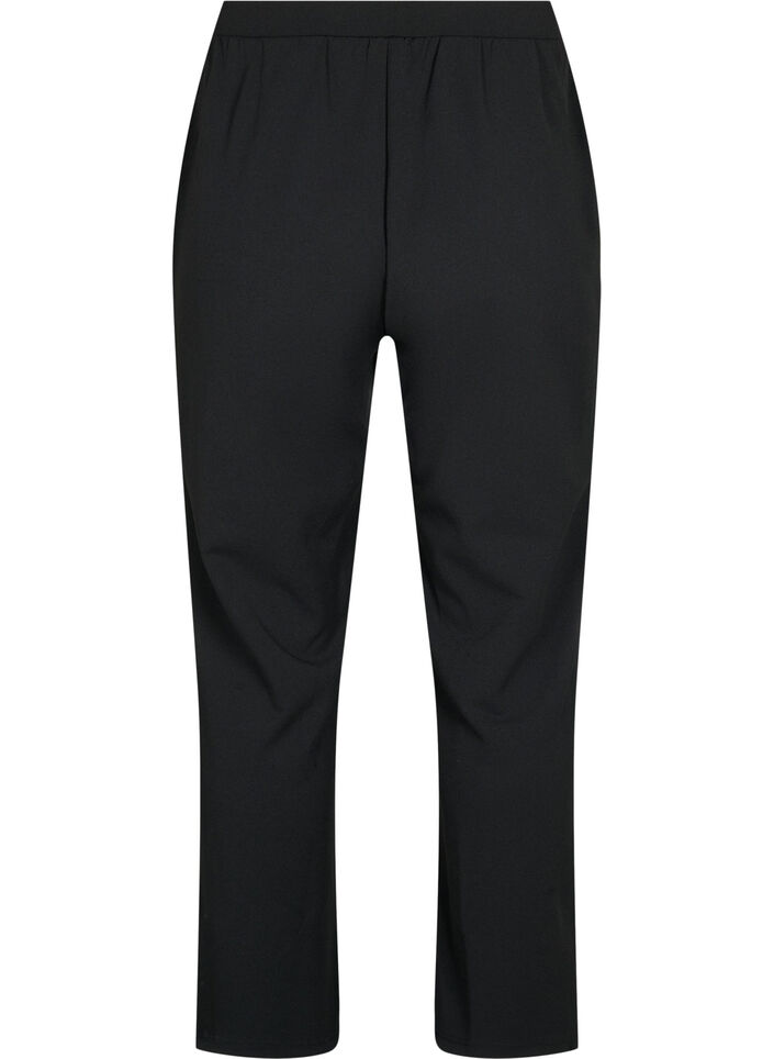Bukser med straight fit, Sort, Packshot image number 1