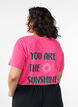 T-shirt med motiv, Lyser&oslash;d, Model image number 0