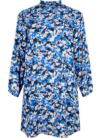 FLASH - Langærmet kjole med blomsterprint