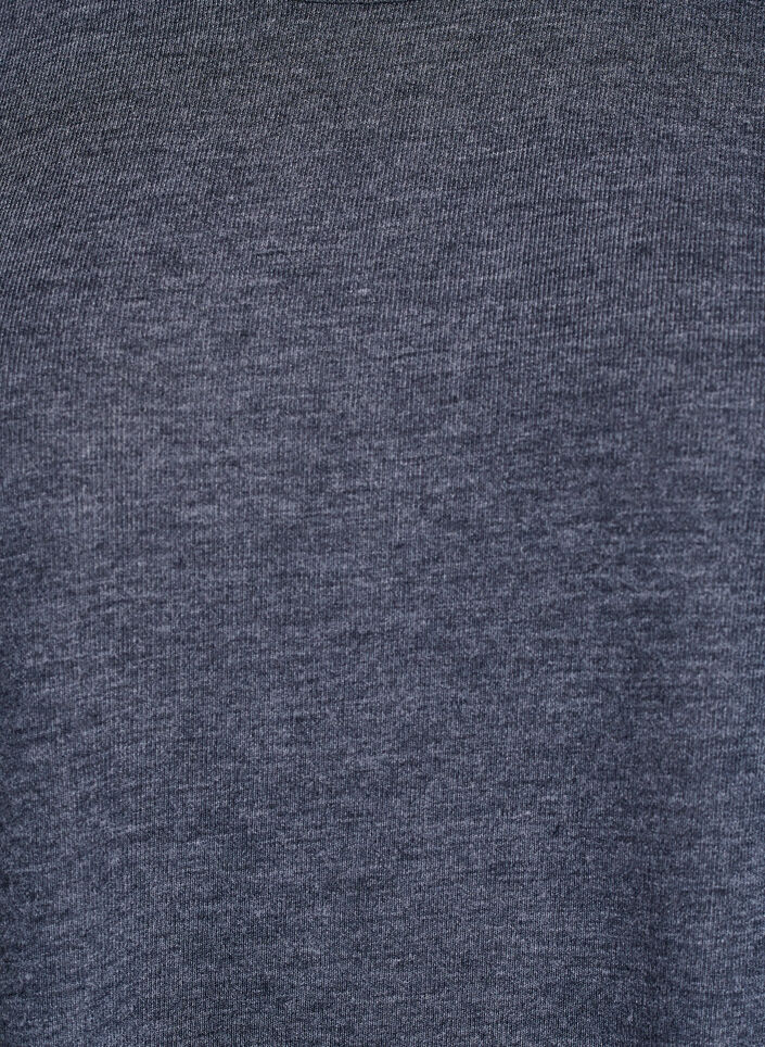 Jerseybluse med 3/4 &aelig;rmer, Gr&aring;, Packshot image number 2