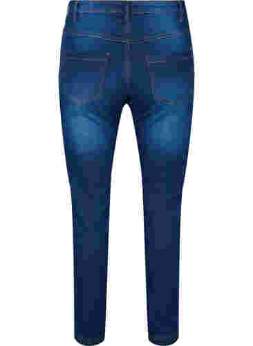 Slim fit Emily jeans med normal talje, Blue denim, Packshot image number 1