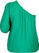 One-shoulder bluse i viskose, Grøn, Packshot image number 1