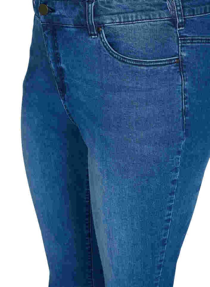 Super slim Amy jeans med sløjfe, Dark blue, Packshot image number 2