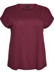 Kort&aelig;rmet t-shirt i bomuldsblanding, R&oslash;d, Packshot image number 0