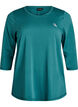 Tr&aelig;ningsbluse med 3/4 &aelig;rmer, Gr&oslash;n, Packshot image number 0