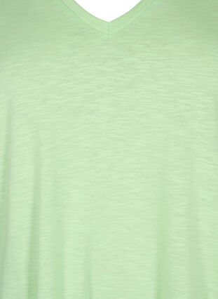 Kortærmet basis t-shirt med v-hals, Paradise Green, Packshot image number 2