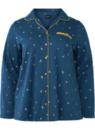 Natskjorte i bomuld, Blue Opal AOP