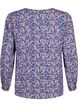 FLASH - Langærmet bluse med print, Strong Blue Flower, Packshot image number 1